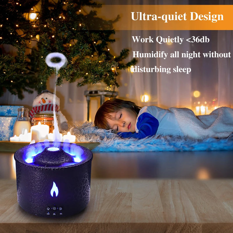 Humidificador - designer de vulcão para decorar seu ambiente